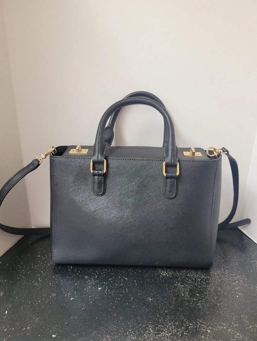 Henri Bendel New York Black Medium Tote Bag Shoulder Strap
